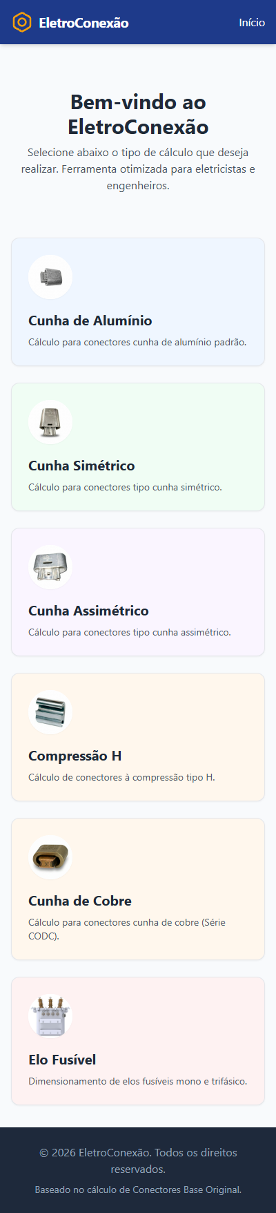 Aplicativo EletroConexão do Fator P1